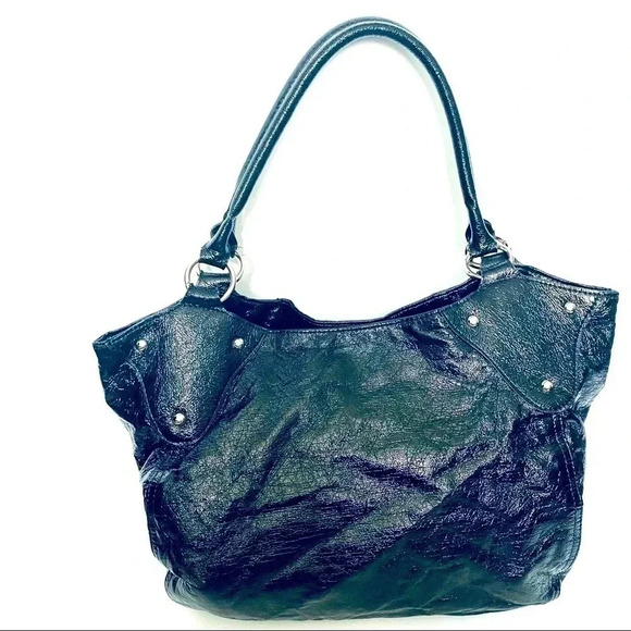 ALDO BLACK SHOULDER VINYL  BAG - Picture 15 of 15